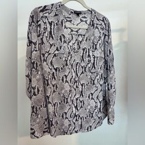 Express Chic Snake Print Blouse